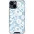 Blue Tie Dye iPhone 15 Clear Case