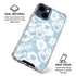 Blue Tie Dye iPhone 15 Clear Case