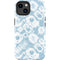 Blue Tie Dye iPhone 15 Impact Case