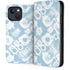Blue Tie Dye iPhone 15 Plus Folio Case