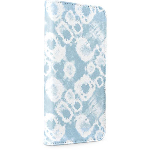 Blue Tie Dye iPhone 15 Plus Folio Case