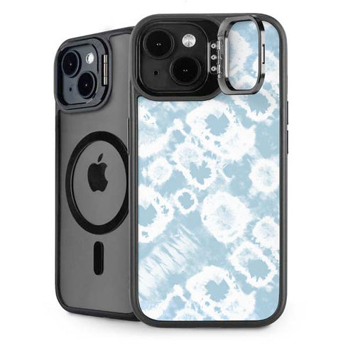 Blue Tie Dye iPhone 15 Plus Kickstand Case