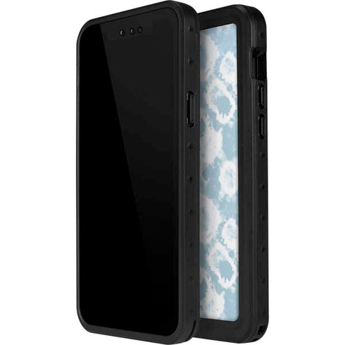 Blue Tie Dye iPhone 15 Plus Waterproof Case
