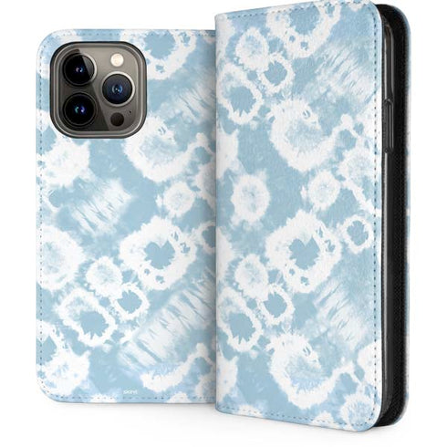 Blue Tie Dye iPhone 15 Pro Max Folio Case