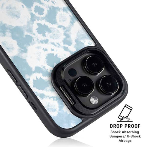 Blue Tie Dye iPhone 15 Pro Max Kickstand Case
