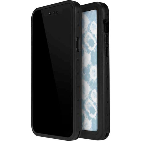 Blue Tie Dye iPhone 15 Pro Waterproof Case