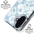 Blue Tie Dye iPhone 16 Clear Case