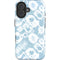 Blue Tie Dye iPhone 16 Magsafe Impact Case