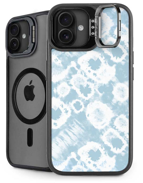 Blue Tie Dye iPhone 16 Plus Kickstand Case