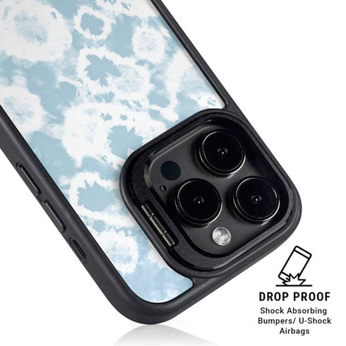 Blue Tie Dye iPhone 16 Pro Kickstand Case