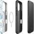 Blue Tie Dye iPhone 16 Pro Magsafe Impact Case