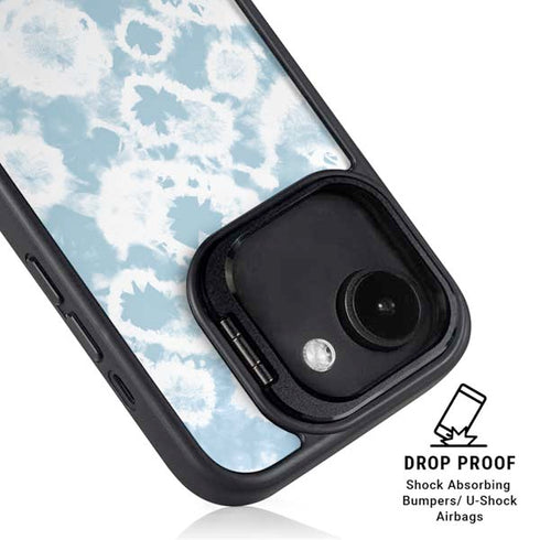 Blue Tie Dye iPhone 16e Kickstand Case