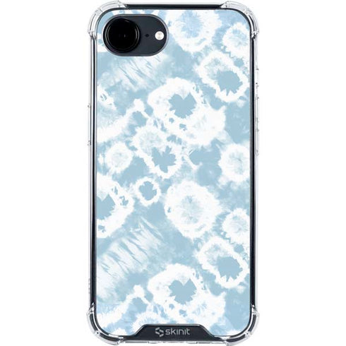 Blue Tie Dye iPhone 16e Clear Case