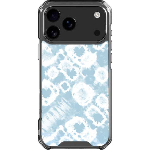 Blue Tie Dye iPhone 18 Pro Max Clear Case