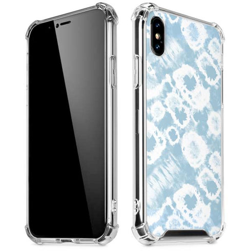 Blue Tie Dye iPhone X/XS Clear Case