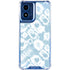 Blue Tie Dye Moto G Play 4G (2024) Clear Case