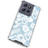 Blue Tie Dye Moto G Power 5G (2025) Clear Case