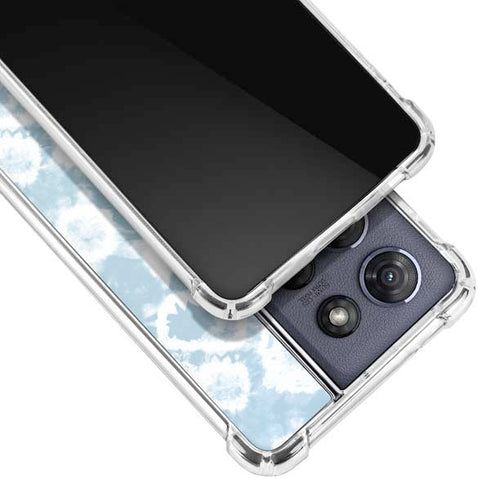 Blue Tie Dye Moto G Power 5G (2025) Clear Case