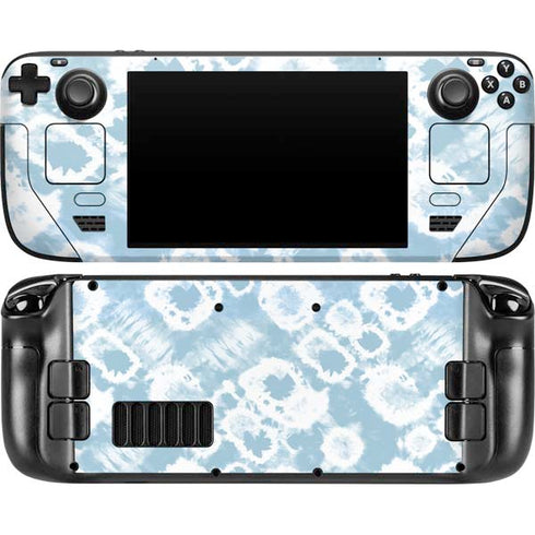 Blue Tie Dye Steam Deck Handheld Gaming Computer OLED Skin