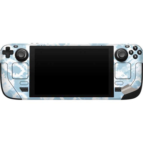 Blue Tie Dye Steam Deck Handheld Gaming Computer Skin