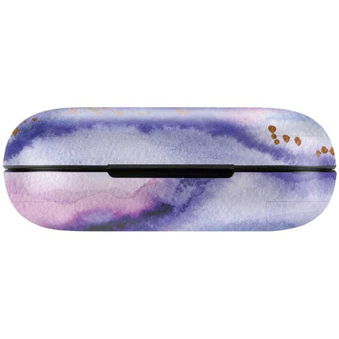 Blue Violet Watercolor Geode Amazon Echo Buds Skin