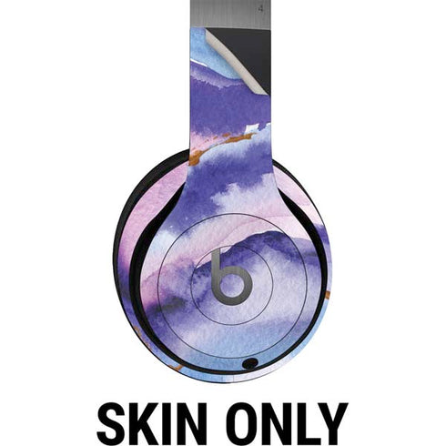 Blue Violet Watercolor Geode Beats Solo 4 Wireless Headphones Skin