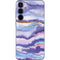 Blue Violet Watercolor Geode Galaxy A35 5G Skin