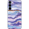Blue Violet Watercolor Geode Galaxy A36 5G Skin