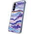 Blue Violet Watercolor Geode Galaxy A55 5G Clear Case