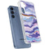 Blue Violet Watercolor Geode Galaxy A55 5G Clear Case