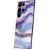 Blue Violet Watercolor Geode Galaxy Skins