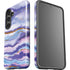 Blue Violet Watercolor Geode Galaxy S25 Plus Impact Case