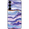 Blue Violet Watercolor Geode Galaxy S25 Plus Skin
