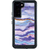 Blue Violet Watercolor Geode Galaxy S24 Plus Waterproof Case