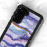 Blue Violet Watercolor Geode Galaxy S24 Plus Waterproof Case