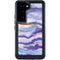 Blue Violet Watercolor Geode Galaxy S24 Waterproof Case