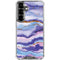 Blue Violet Watercolor Geode Galaxy S26 Clear Case