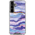 Blue Violet Watercolor Geode Galaxy S26 Clear Case