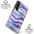 Blue Violet Watercolor Geode Galaxy S26 Clear Case