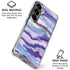 Blue Violet Watercolor Geode Galaxy S26 Plus Clear Case