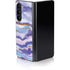 Blue Violet Watercolor Geode Galaxy Z Fold5 5G Skin