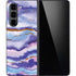 Blue Violet Watercolor Geode Galaxy Z Fold5 5G Skin