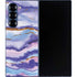 Blue Violet Watercolor Geode Galaxy Z Fold6 Skin