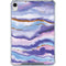 Blue Violet Watercolor Geode iPad 11th Gen (2025) Clear Case