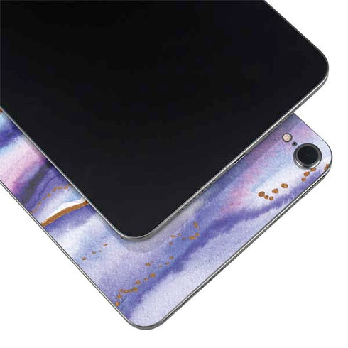 Blue Violet Watercolor Geode Apple iPad Mini Skin