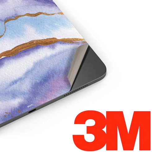 Blue Violet Watercolor Geode Apple iPad Pro Skin