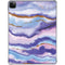 Blue Violet Watercolor Geode iPad Pro 11in (2024) Clear Case