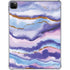 Blue Violet Watercolor Geode iPad Pro 11in (2024) Clear Case