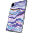 Blue Violet Watercolor Geode iPad Cases