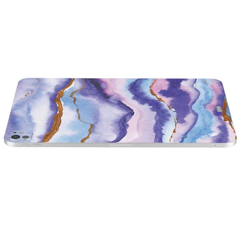 Blue Violet Watercolor Geode iPad Pro 13in M4 (2024) Skin
